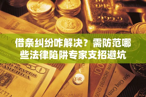 济南借条纠纷咋解决？需防范哪些法律陷阱专家支招避坑