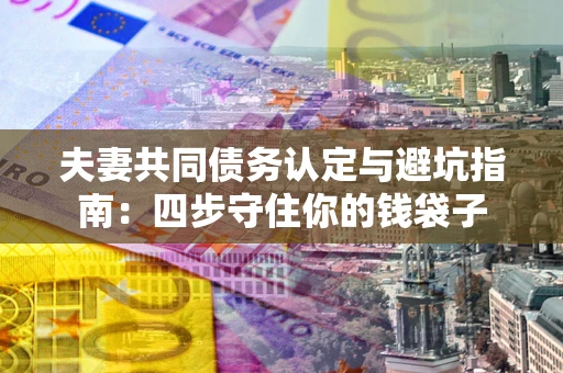 济南夫妻共同债务认定与避坑指南：四步守住你的钱袋子