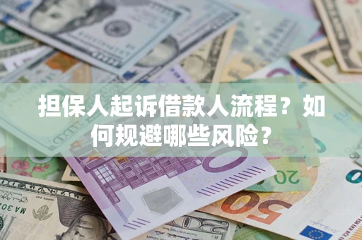 济南担保人起诉借款人流程？如何规避哪些风险？
