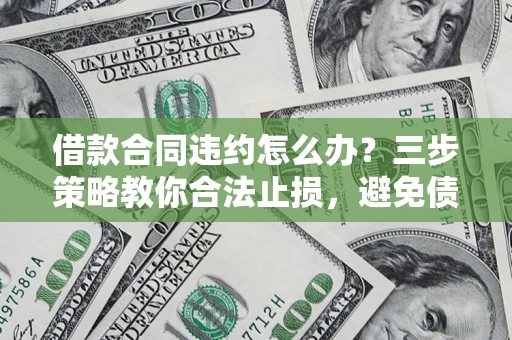 济南借款合同违约怎么办？三步策略教你合法止损，避免债务危机升级
